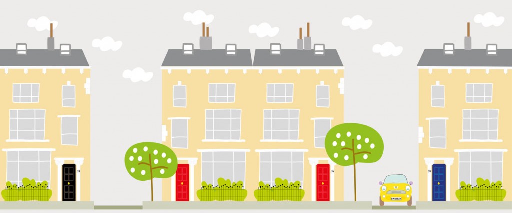 Belsize Park Londres Ilustración dibujo dibujo