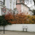 Londres en otoño Árboles de colores
