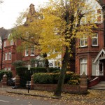 Londres en otoño Casas preciosas en Belsize Park