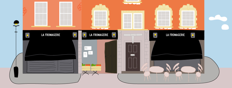 Dibujo La Fromagerie Londres