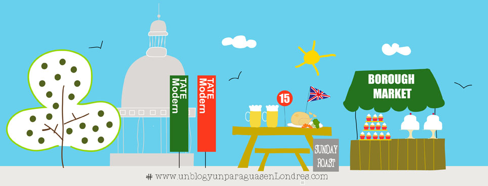 donde comer en Londres dibujo