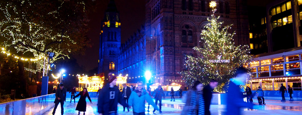 Pista de patinaje sobre hielo en Londres