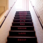 Barber & Parlour en Shoreditch Escalera peluquería