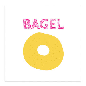 Ilustración de un Bagel, famosos en Londres
