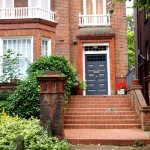 Puertas de Belsize Park casa de ladrillo
