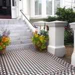 Puertas de Belsize Park suelo damero