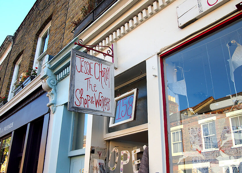 Tiendas cool en Columbia Road